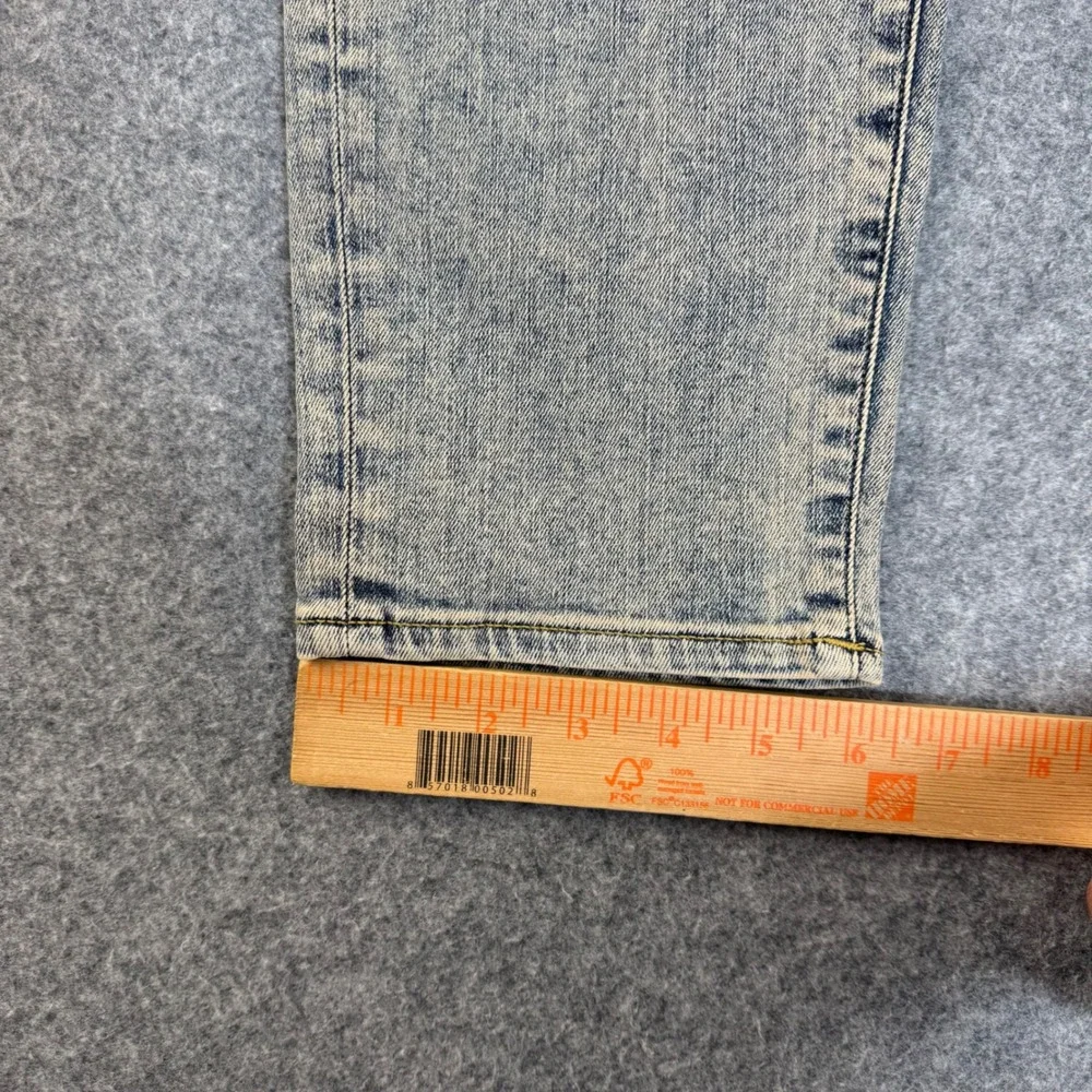 Represent Baggy Blue Cream Acid Wash Jeans Mens 28 M07048-25